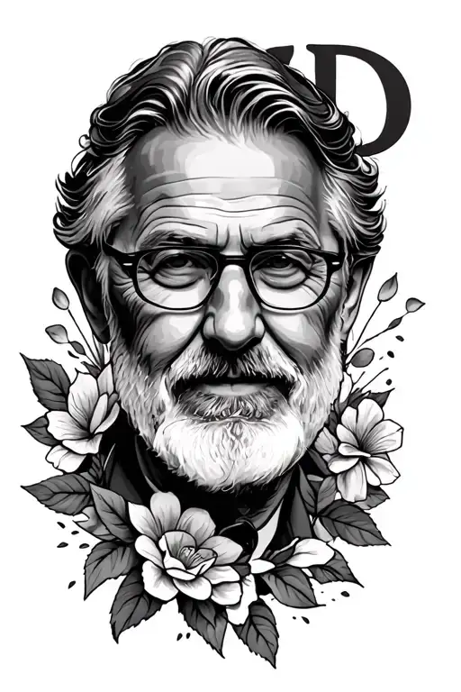 Dad Memorial tattoo design idea