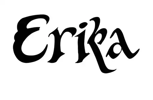 "Erika" tattoo design idea
