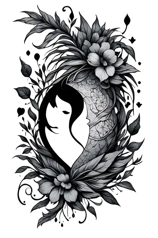 symbols for love, dance, eat, growth, spirit, and resilience tattoo design idea