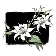 spider lily tattoo design idea