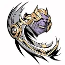 Thanos tattoo design idea