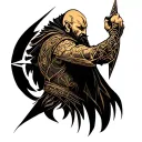 god of war, lord of the ring, clash of clan tattoo design idea