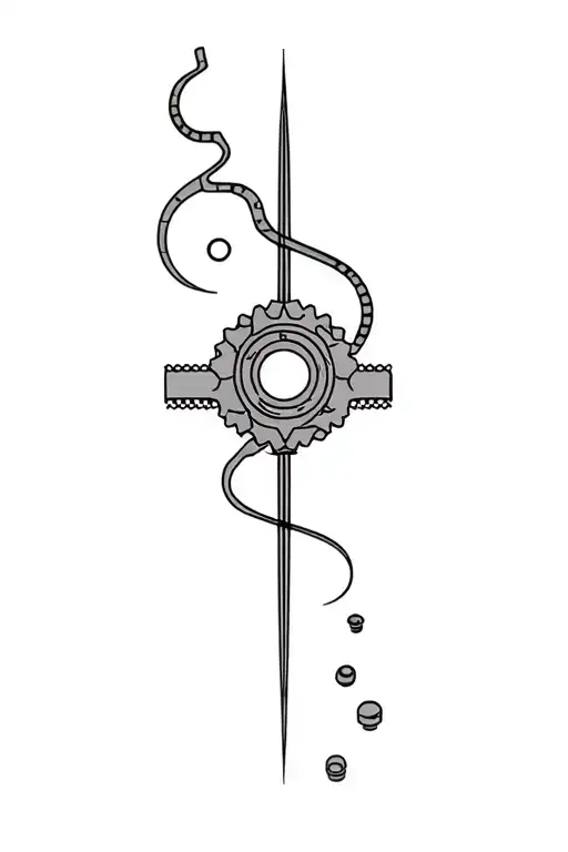 sprockets valves pistons tattoo design idea