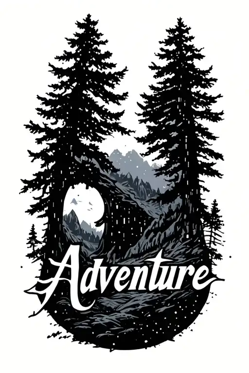 "Adventure" Morse code tattoo design idea