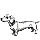 Dachshund tattoo design idea