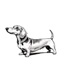Dachshund tattoo design idea