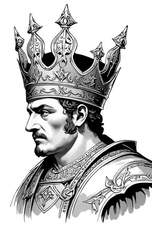 king Baldwin iv tattoo design idea