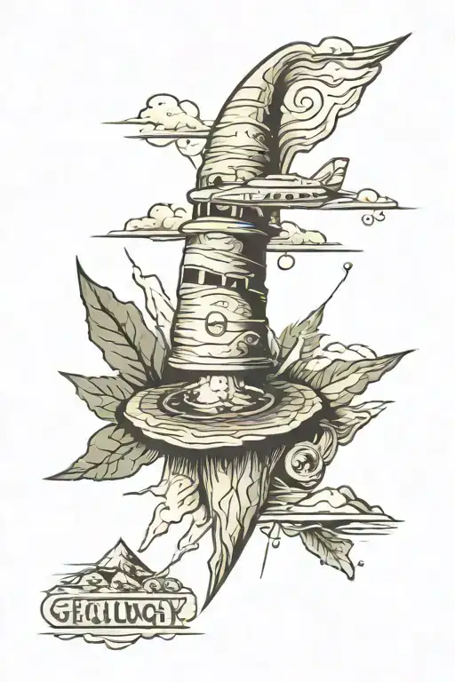 geology tattoo design idea