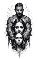 Family Protector tattoo design idea