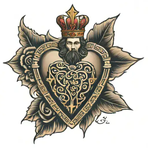 sacred heart of Jesus  tattoo design idea