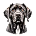 Rhodesian Ridgeback tattoo design idea