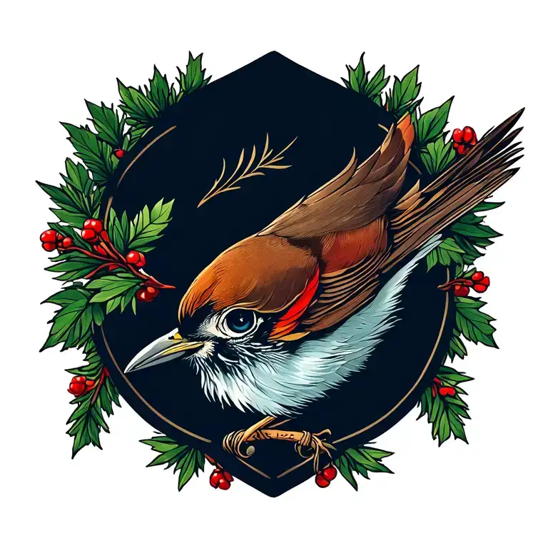 Lark spruce tattoo design idea