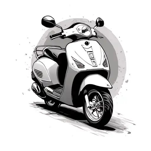 Scooter tattoo design idea