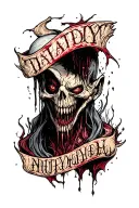evil and dark tattoo design idea