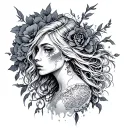 Hel tattoo design idea