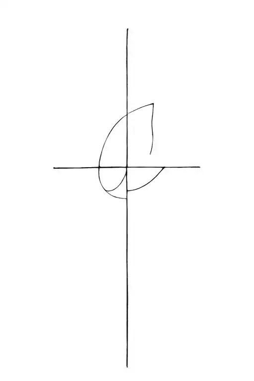 cross of lorraine tattoo design idea