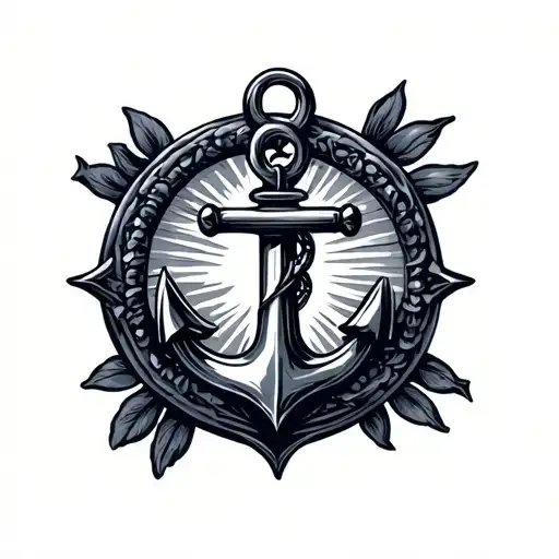 Navy Anchor tattoo design idea