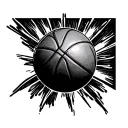 Basketball tattoo design idea