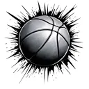 Basketball tattoo design idea