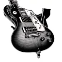 gibson les paul tattoo design idea