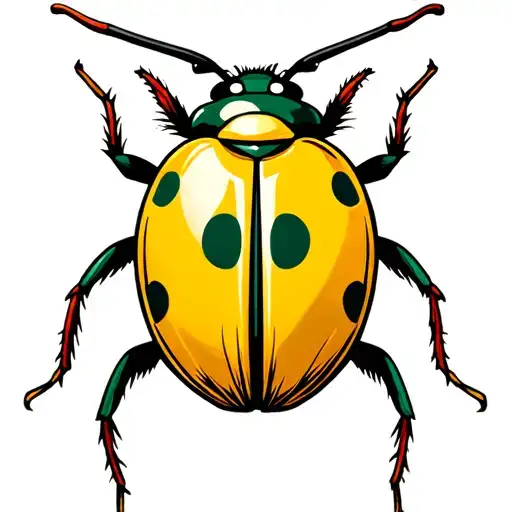 Greenbay packers lady bug tattoo design idea