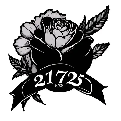 the date 21 7 25 as a tattoo design tattoo design idea
