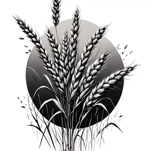 Prairie Grass tattoo design idea