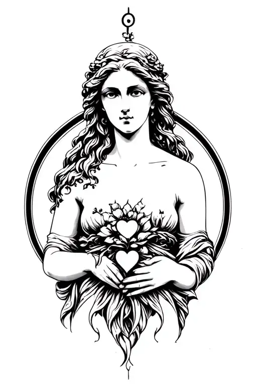Aphrodite the goddess of love tattoo tattoo design idea