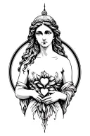 Aphrodite the goddess of love tattoo tattoo design idea