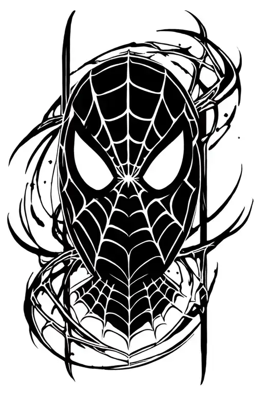 amazing spiderman logo tattoo design idea