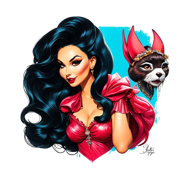 Jessica Rabbit tattoo design idea