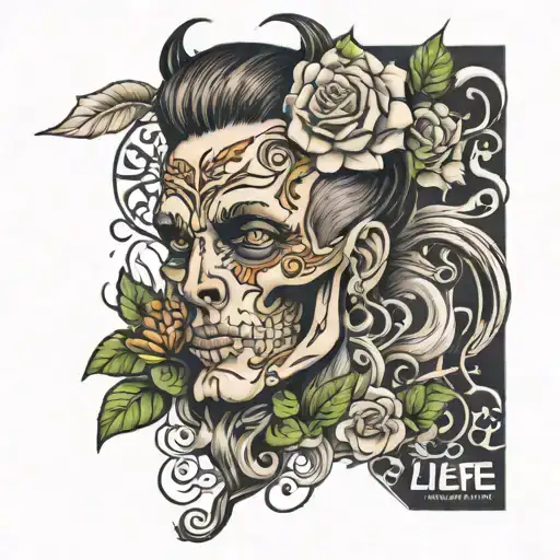 Student Hub Live 4 Life growing tattoo design idea