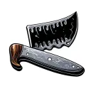 Butcher Knife tattoo design idea