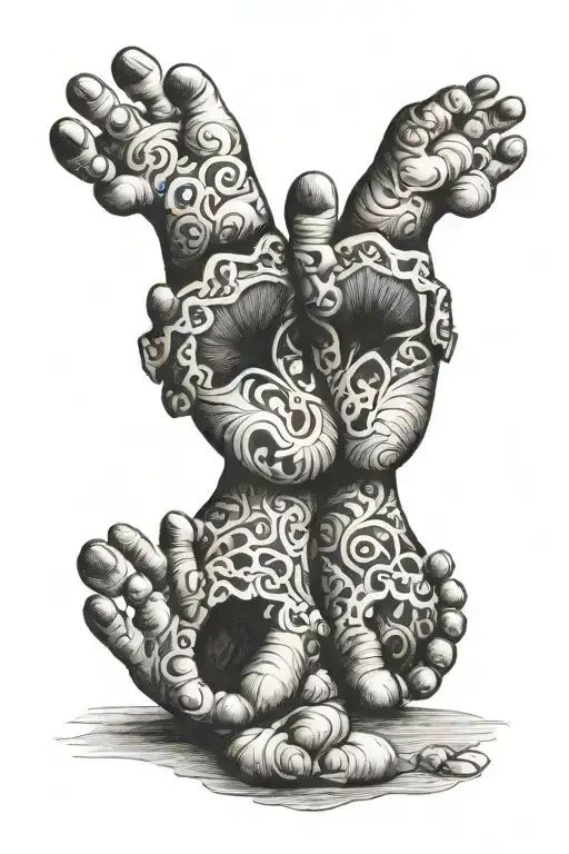 Baby Feet tattoo design idea