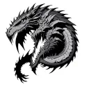 Monster hunter nergigant tattoo design idea