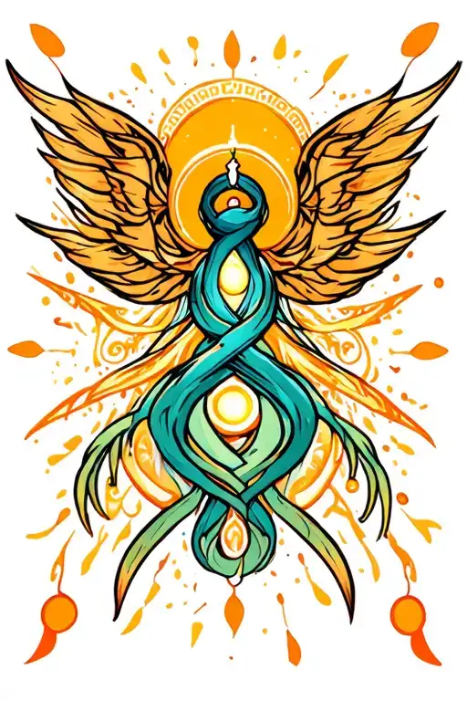 god, peace, healing, maturity, letting go, cancer zodiac sign, energy, chakra, spirituality, tattoo design idea