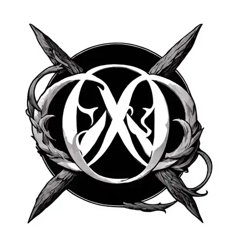 Alpha And Omega tattoo design idea