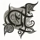 Arabic calligraphy tattoo design idea