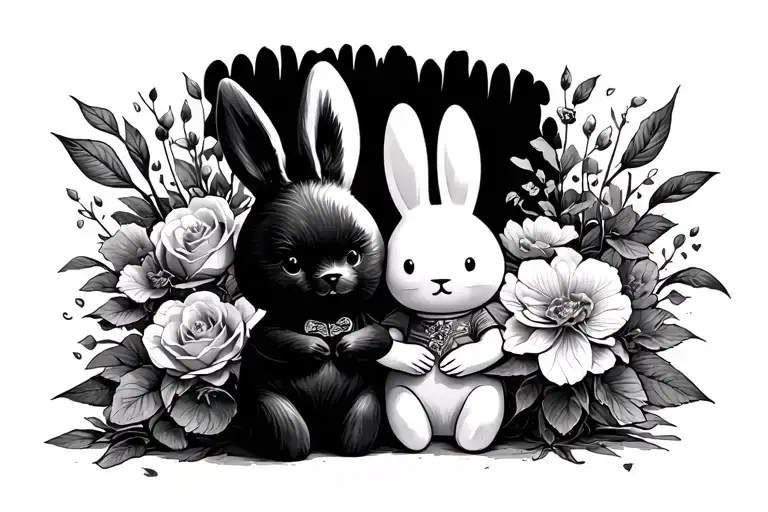 Ben Love Miffy Forever  tattoo design idea