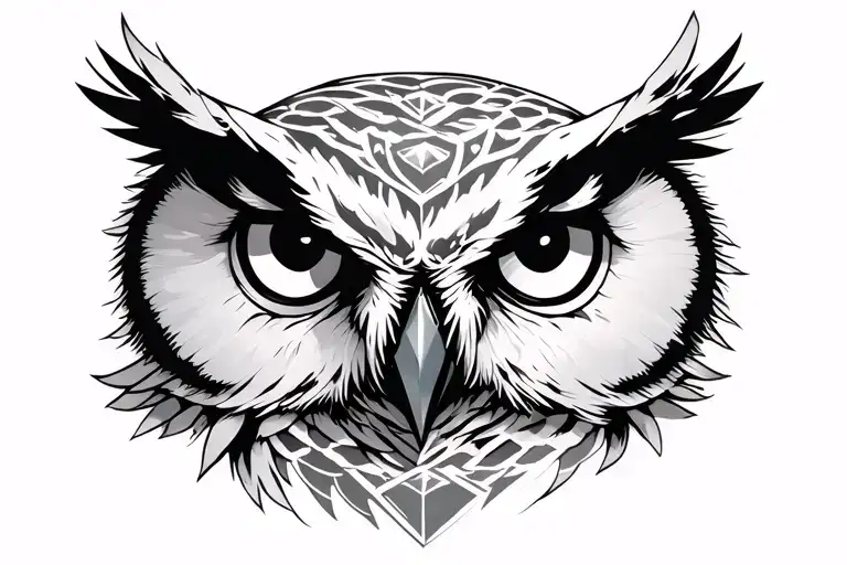 Tattoo for upper back, deftones white owl from album diamond eyes with the name deftones verticaly on the side tattoo design idea