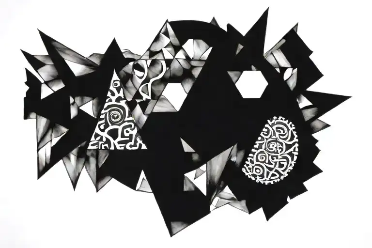 Anagram of "Order and Chaos"  tattoo design idea