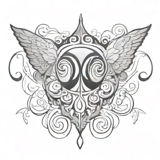 Bipolar disorder awareness symbol tattoo design idea