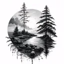 physics and nature tattoo design idea