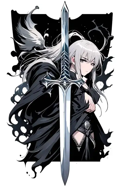 Sword art online tattoo design idea