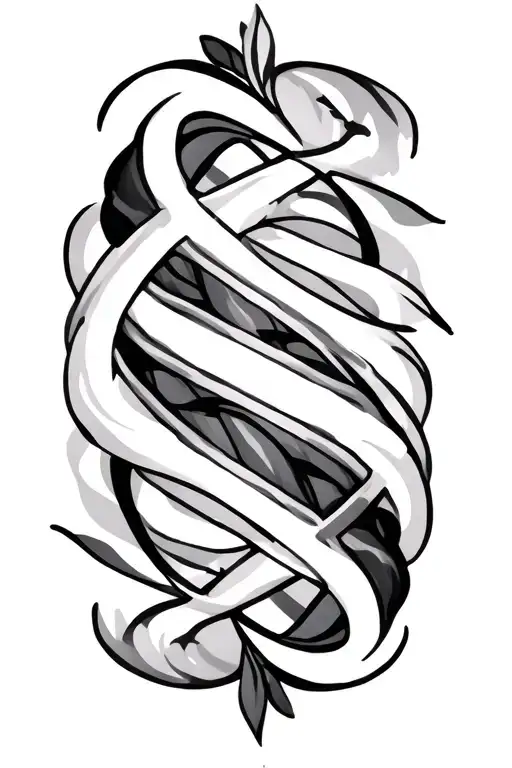 saxon patterns intertwined tattoo design idea