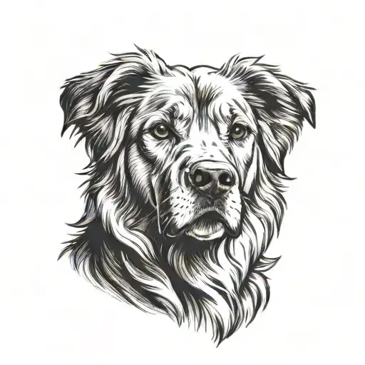 remembering my dog Simba tattoo design idea
