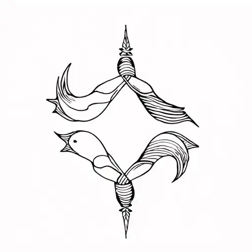 Sagittarius And Pisces tattoo design idea