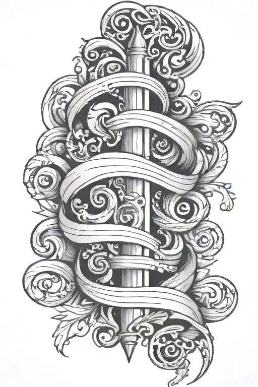 Scroll saying I tattoo design idea