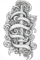 Scroll saying I tattoo design idea