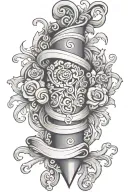 Scroll saying I tattoo design idea